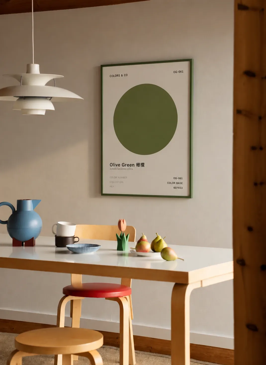 Inspiración con una lámina Olive Green